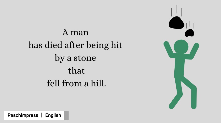 One Dies After Being Hit By Falling Stone