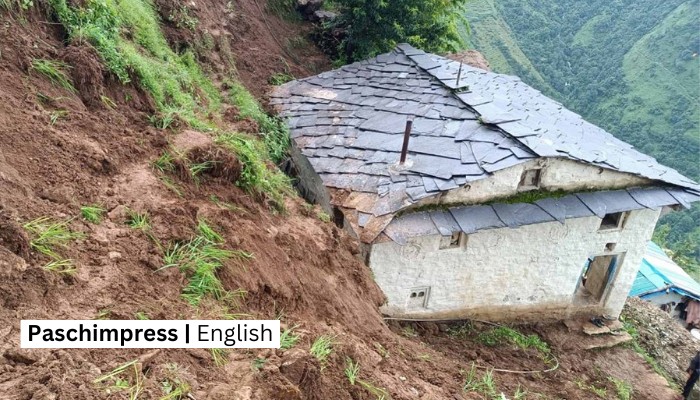 13 families displaced by flood and landslide in Bajura